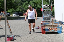 Aufbau fürs Festwochenende