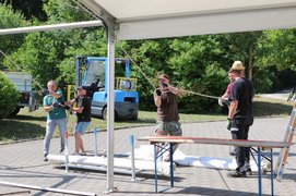 Aufbau fürs Festwochenende