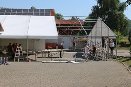 Aufbau fürs Festwochenende